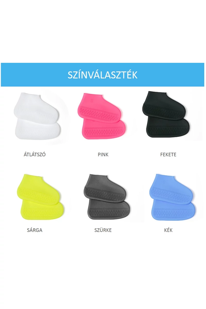 Szilikonos cipővédő (Esővédő cipőzokni)