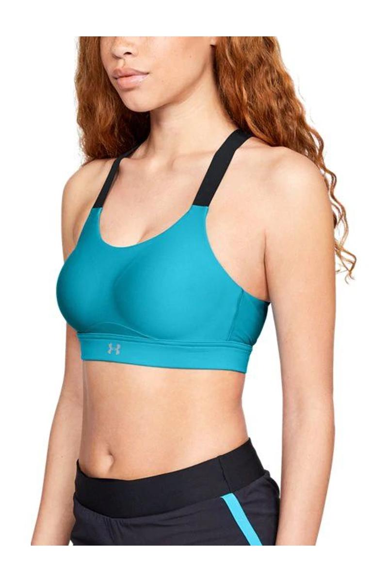 UA VANISH HIGH BRA kék under armor női sport top - UNDER ...