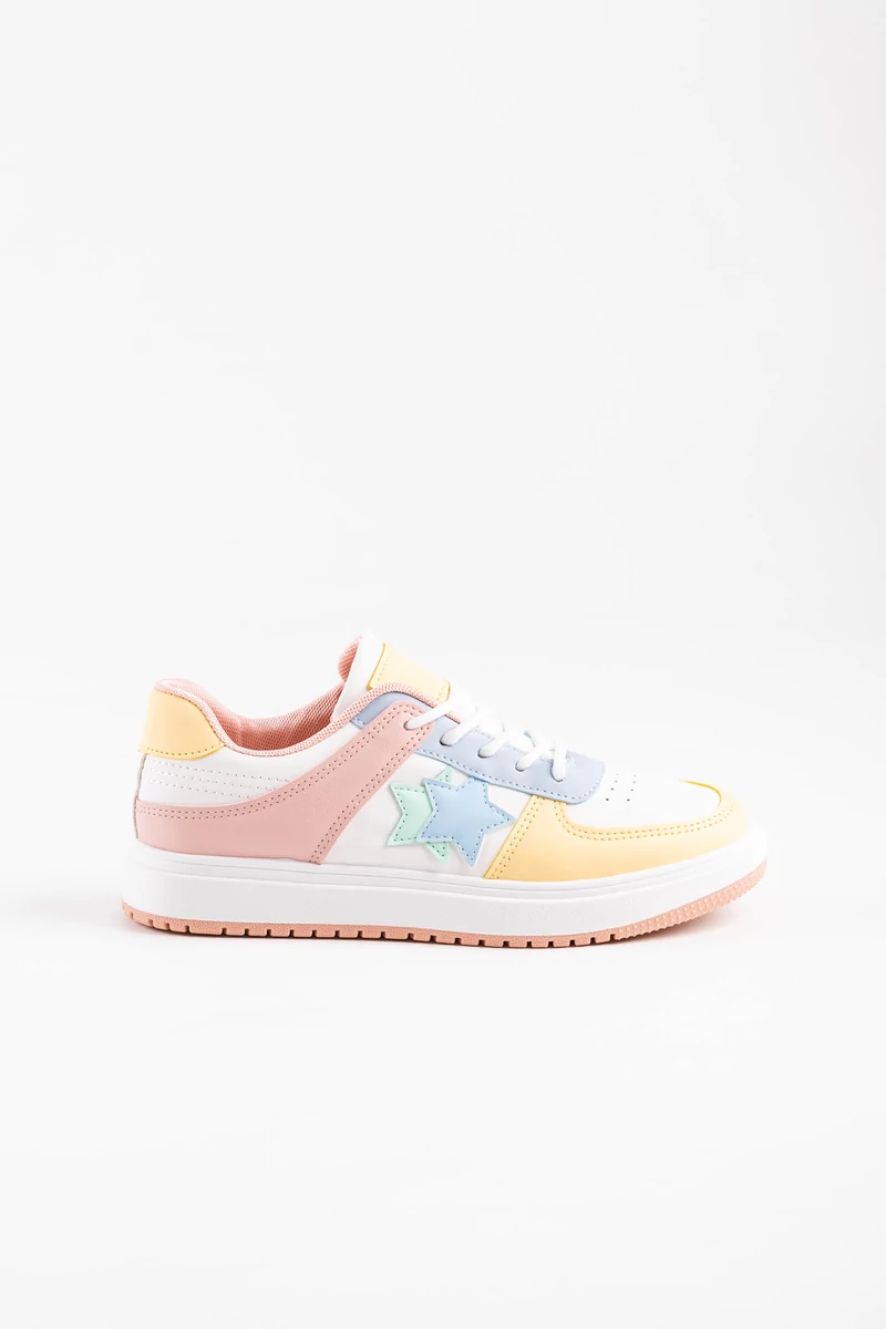 Színes Magas Talpú Női Sneaker/Sportcipő