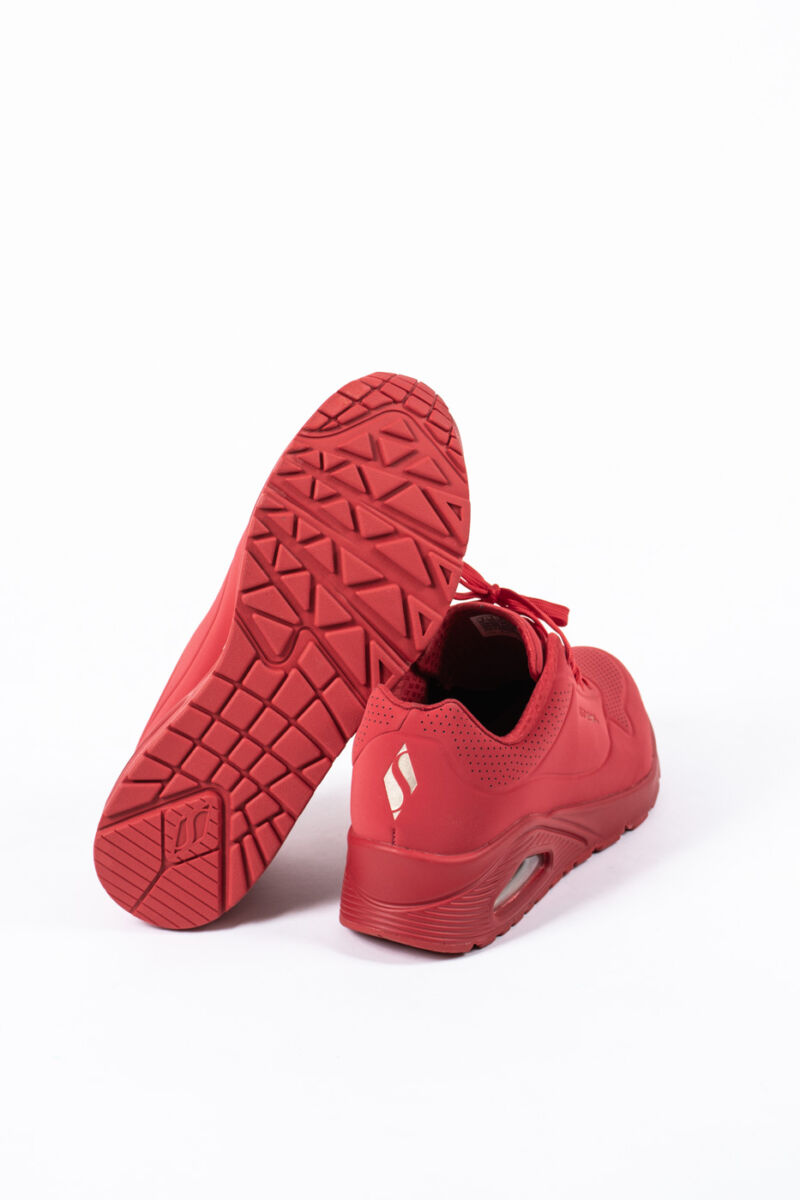 Piros Műbőr Skeachers Sneaker