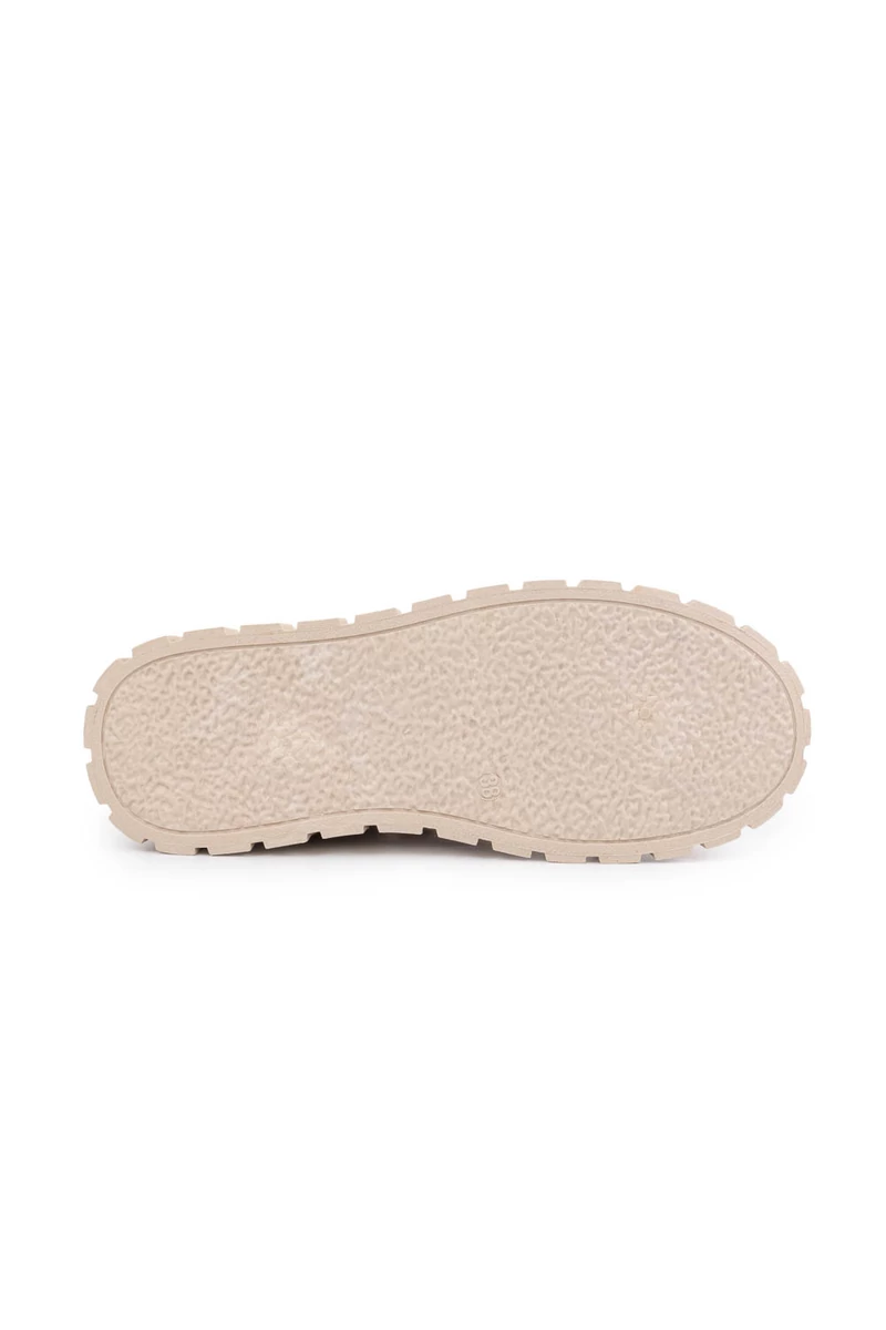 Seastar Bézs Színű Műbőr Sneaker Díszkövekkel