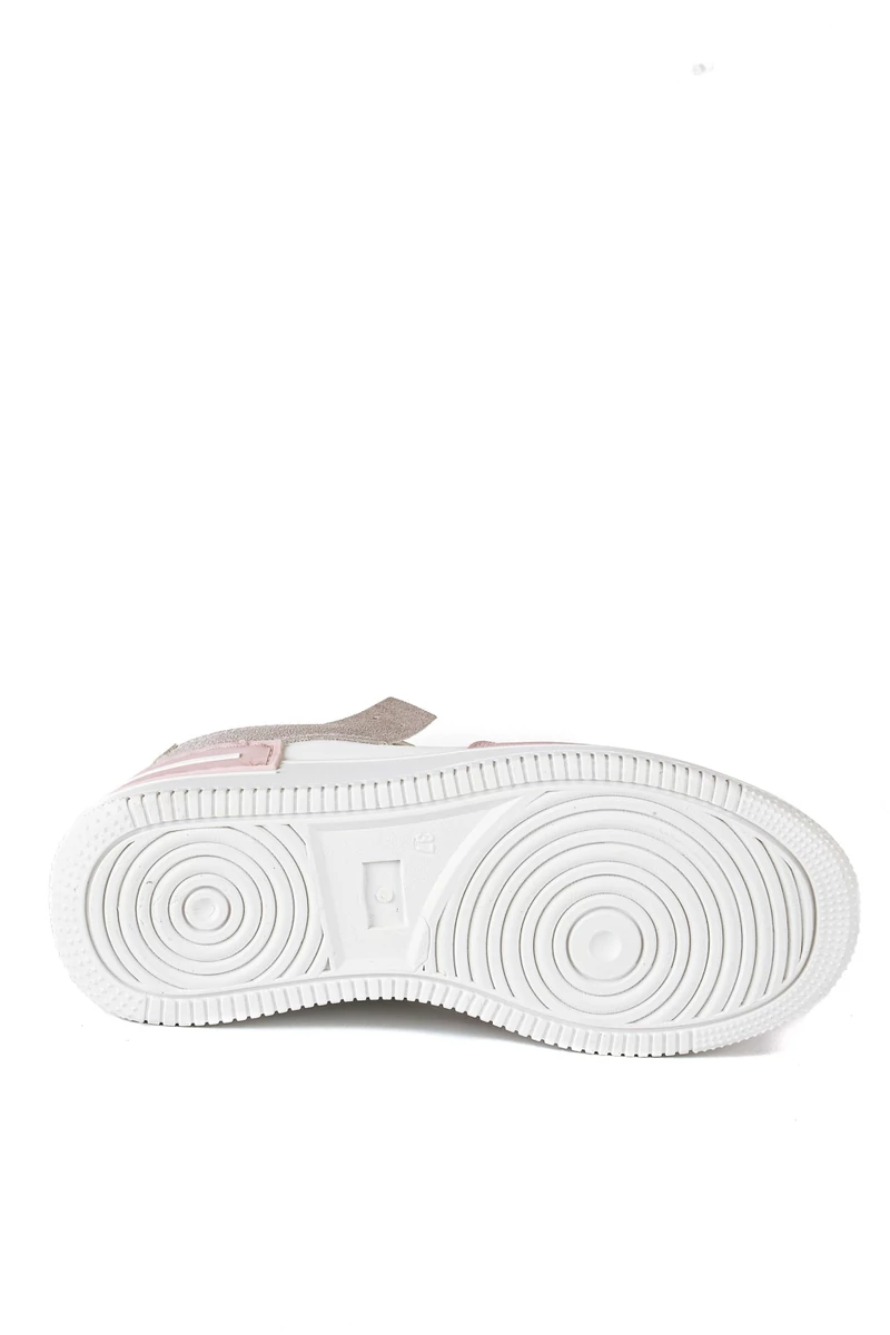 Rózsaszín-Fehér Platformos Női Sneaker