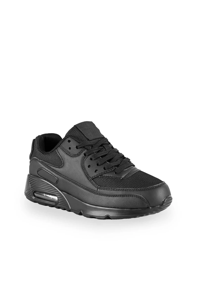 YESMILE Fekete Női Sneaker Platformos Talppal 