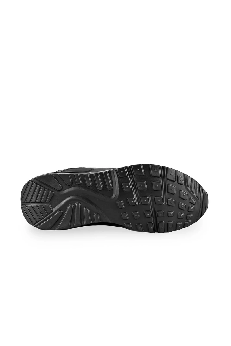 YESMILE Fekete Női Sneaker Platformos Talppal 