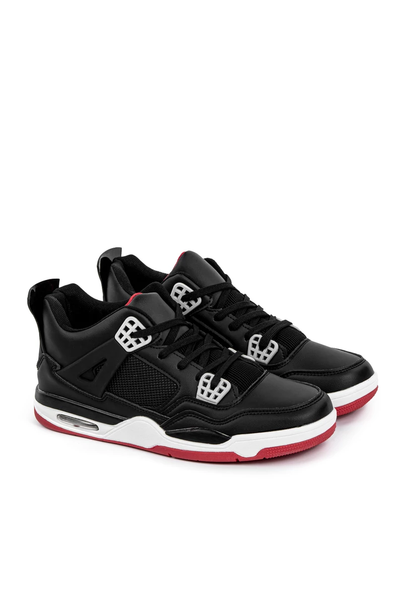 COMER Fekete Műbőr Férfi Sneaker 