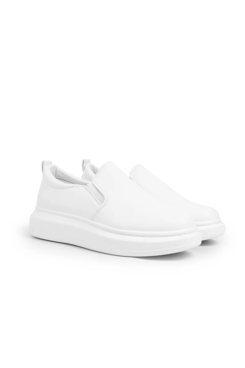 YESMILE Fehér Női Műbőr Slip-on 