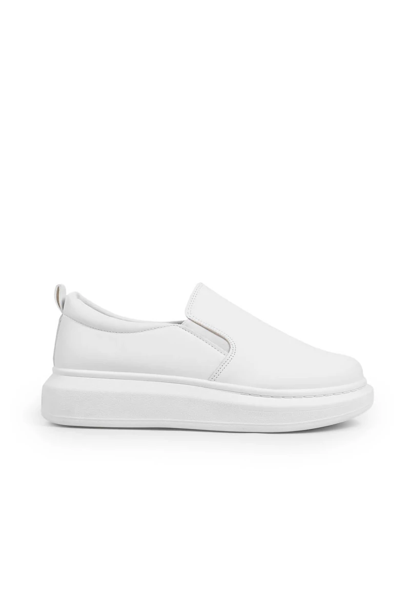 YESMILE Fehér Női Műbőr Slip-on 