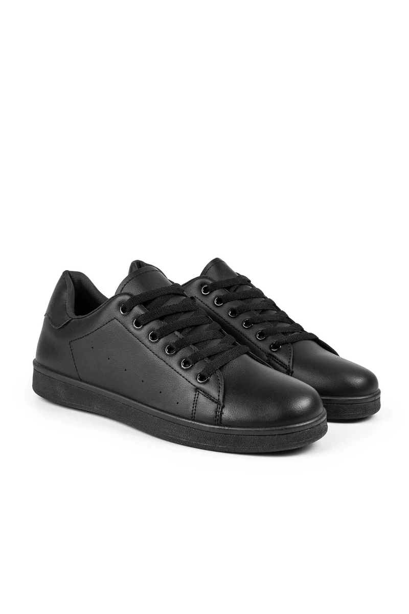 COMER Fekete Műbőr Férfi Sneaker