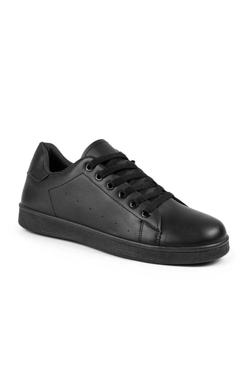 COMER Fekete Műbőr Férfi Sneaker