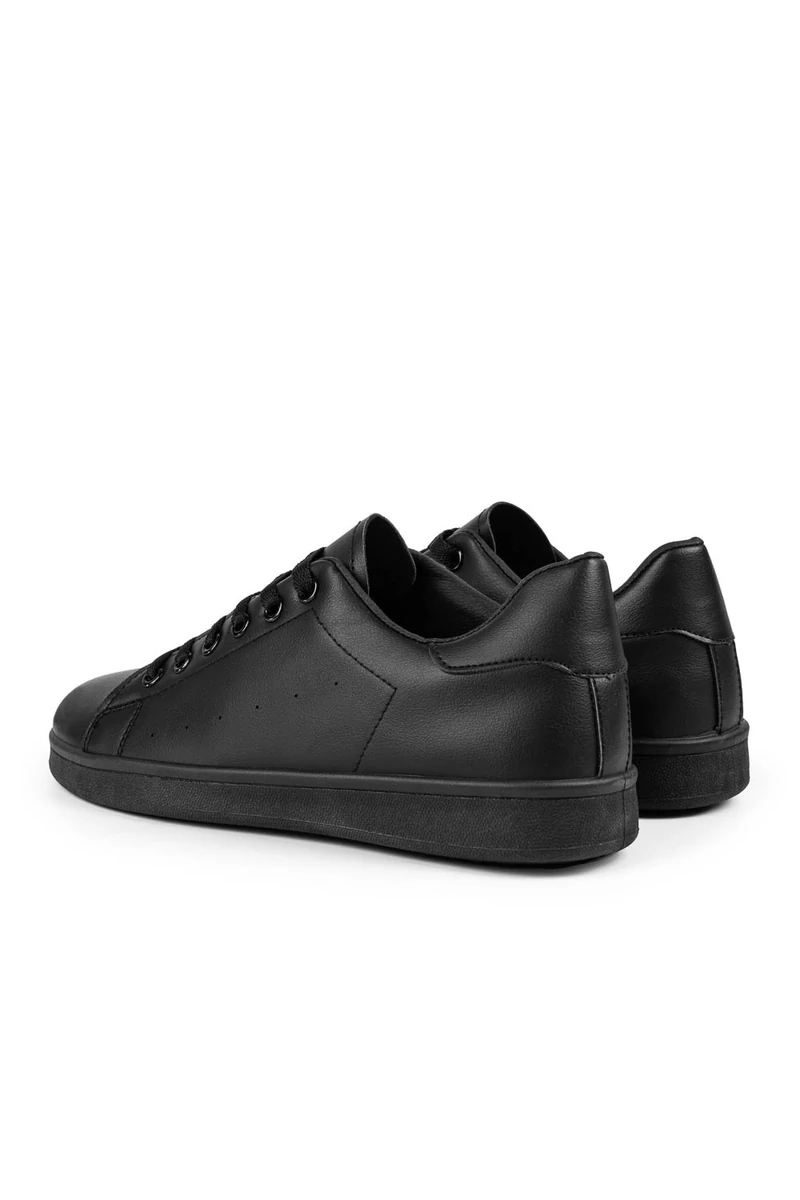 COMER Fekete Műbőr Férfi Sneaker