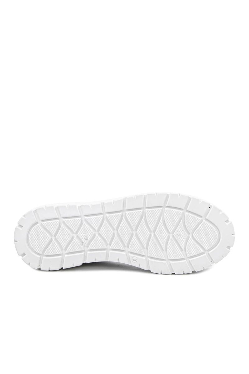 YESMILE Fehér Platformos Talpú Vászon Női Sneaker