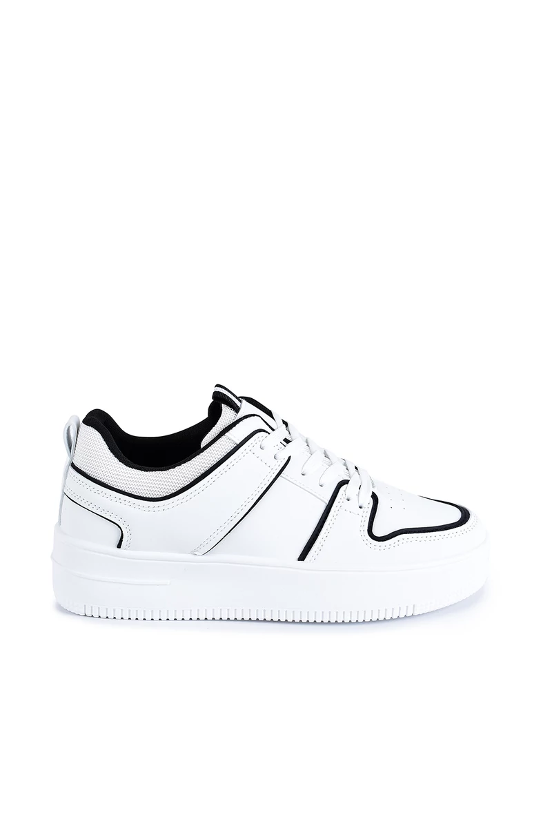 Mery Inmery Fehér-Fekete Platformos Női Sneaker