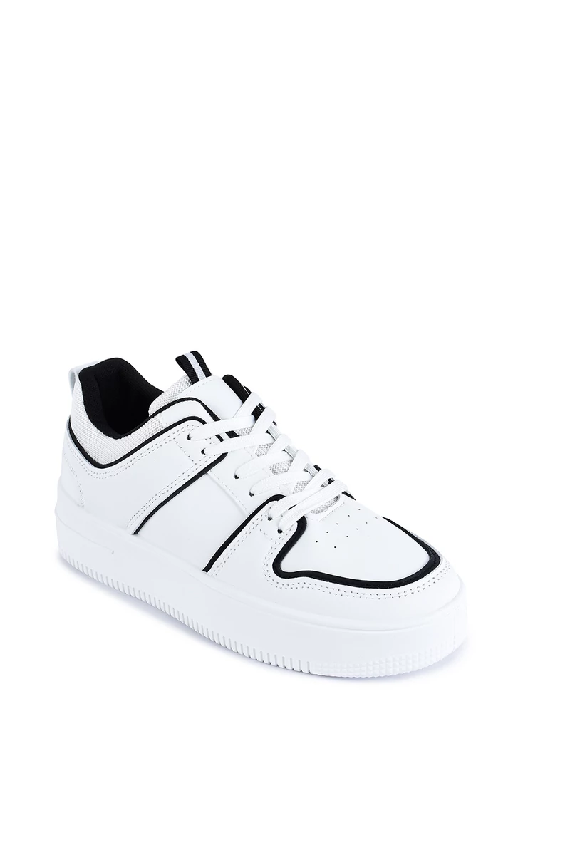 Mery Inmery Fehér-Fekete Platformos Női Sneaker