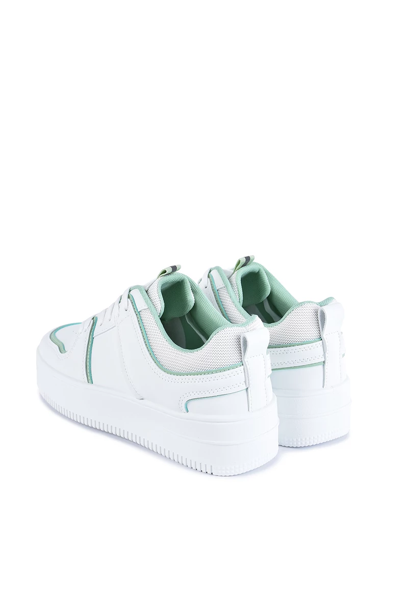 Mery Inmery Fehér-Zöld Platformos Női Sneaker