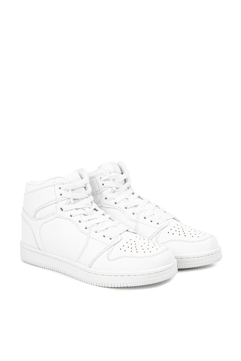 Apollo Fehér Magasszárú Férfi Műbőr Sneaker