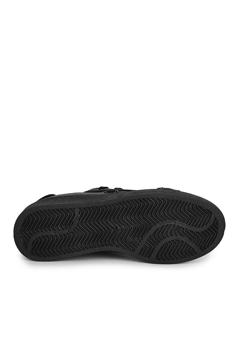 Comer Fekete Női Műbőr Sneaker Bronz Színű Díszítéssel