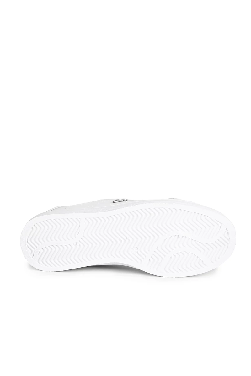 Comer Fehér Női Műbőr Sneaker Ezüst Színű Díszítéssel