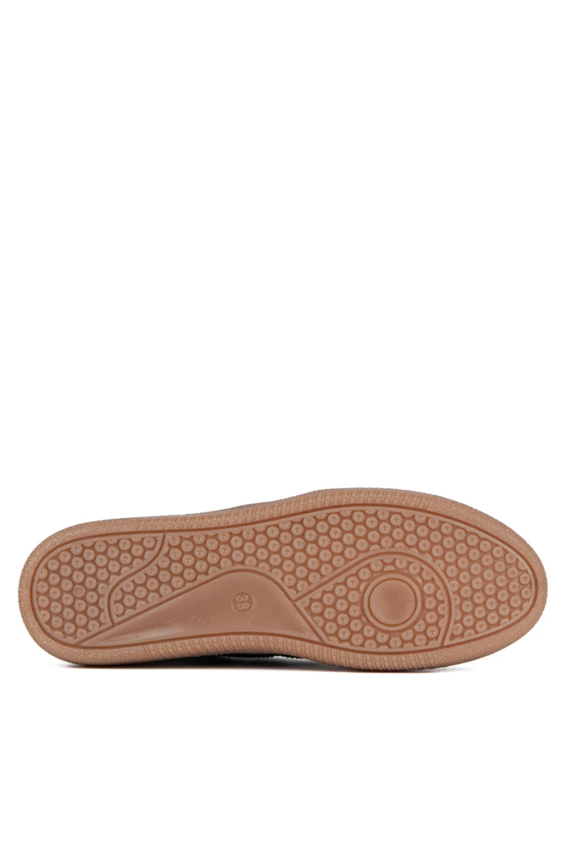 Carla Ricci Fehér-Bronz Színű Leopárd Mintás Női Sneaker